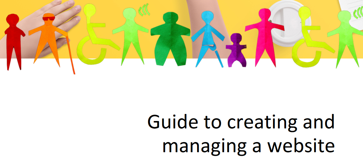 This poster is a link to 'Guide to creating and managing a website' pdf.